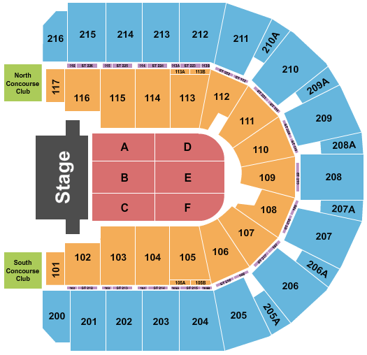 Vibrant Arena Trans-Siberian Orchestra Seating Chart